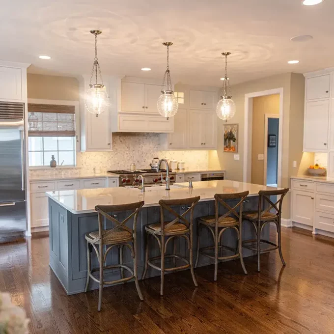 Custom Kitchen Remodel Blends Modern and Colonial Styles