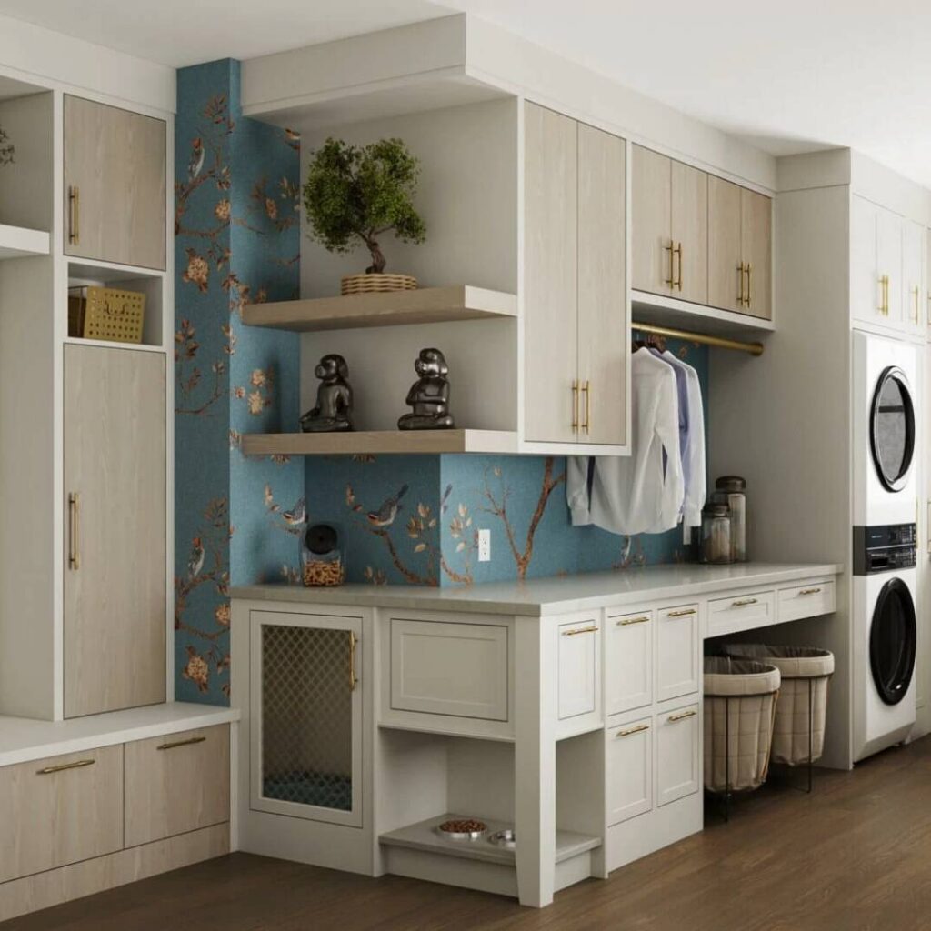 laundry room design by laslo kitchens easton PA